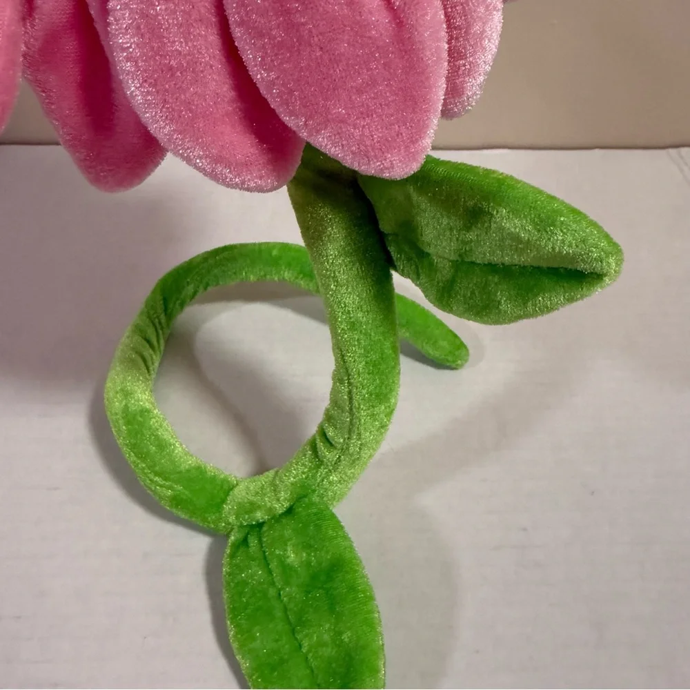 Poseable Pink & Green Flower Plush 2 Ft Flower It’s A Girl Newborn Baby